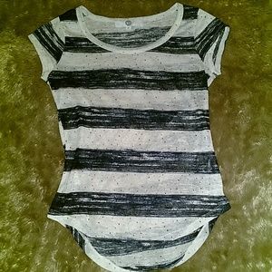 Blue stripped confetti shirt